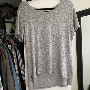 Grey textured short sleeve tee from the Limited